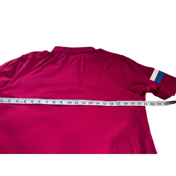 Callaway Polo Shirt Mens Golf Short Sleeve Opti Dri Red LARGE - Picture 3 of 5